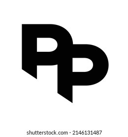 P Abstraktes Logo, einfach und modern, EPS10-Vektor