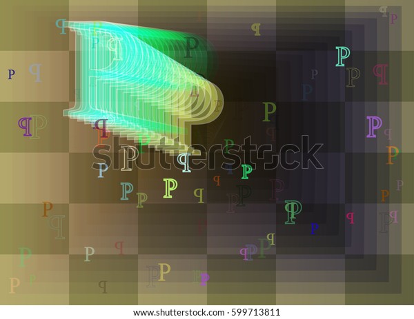 P Alphabet Design Elements Stock Vector (Royalty Free) 599713811 ...