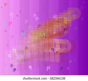 P Alphabet Elements Design Stock Vector (Royalty Free) 582346138 ...