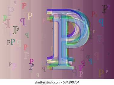 P Alphabet elements icon