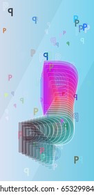 P Alphabet idea design