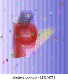 P Alphabet idea icon