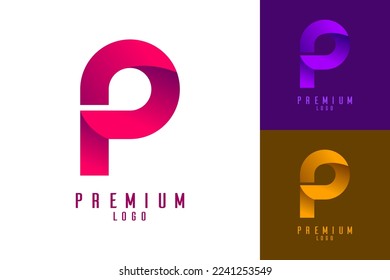 P Alphabet Initial Logo Corporate Identity Vector Template