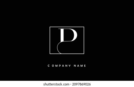 P Alphabet Letter Logo Monogram