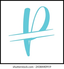P Alphabet Letter Monogram Vector Designs | P Letter Vector Design | P Monogram Vector Design
