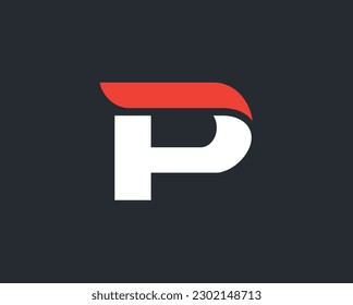  Design-Vorlage für das P-Alphabet-Logo