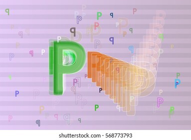 P Alphabet vector elements