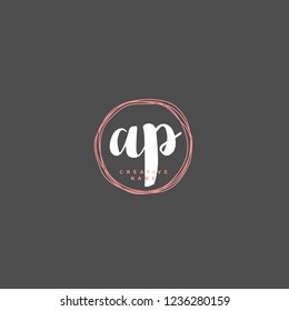 P Ap Initial Logo Template Vector Stock Vector (royalty Free 