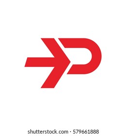 P Arrow, P Forward Initial Logo Design