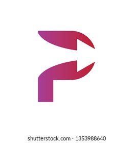 P arrow logo