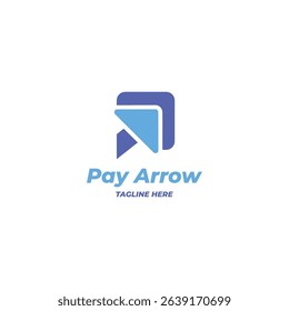 P Arrow Logo Concept for Payment Method