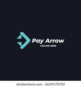 P Arrow Logo Concept for Payment Method