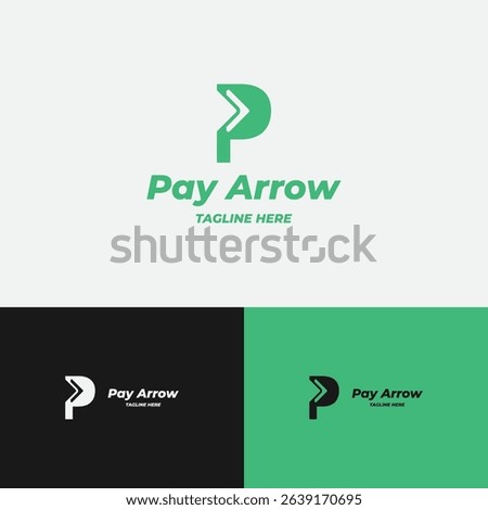 P Arrow Logo Concept for Payment Method