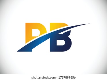 Diseño de logotipo de carta inicial, símbolo gráfico de alfabeto para identidad empresarial