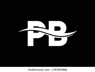 P B Initial Letter Logo design, Graphic Alphabet Symbol for Corporate Business Identity