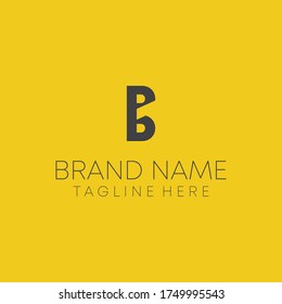 p b vector de diseño de logotipo conjunto de letra.  diseño del logotipo de letras de resumen de negocios ui p b.