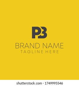 p b letter joint logo design vector.  abstract business ui p b letter logo design.