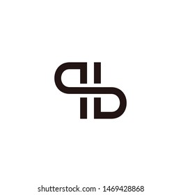 P B letter logo design