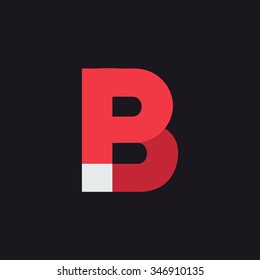 P B Letter logo design template. Graphic alphabet symbol for corporate business identity. Creative typographic icon concept. Vector element