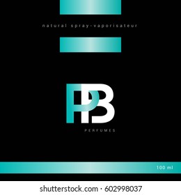 P & B Letter logo design vector element