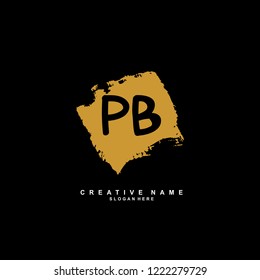 P B PB Initial logo template vector