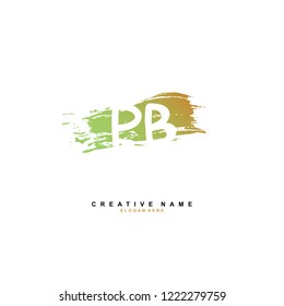 P B PB Initial logo template vector