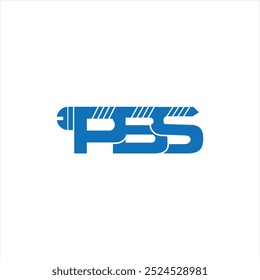 P B S com logotipo de parafuso