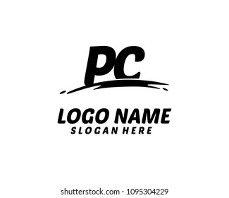 P C Initial logo