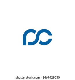 P C Letter Logo Design