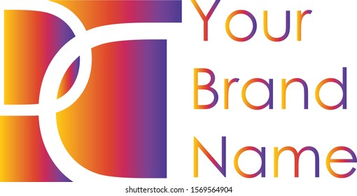 P and C Letter Logo Vector Design