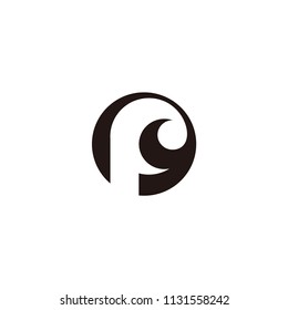 p c letter vector logo
