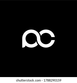 P & C letters Joint logo icon vector template for corporate logo and business card design.