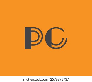 P and C logo design. PC abstract Letters Logo Monogram. This logo design is the process of creating a visual symbol that represents a brand, company, or individual.