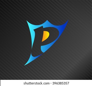 P company vector logo and symbol Design
