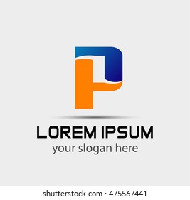 P company vector logo and symbol Design
