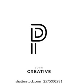 P Creative Latter Logo Design. By Custom Branding Logo. Creative Logo Design. Logo Template. Vector illustration. Modern Design. Monogram Design