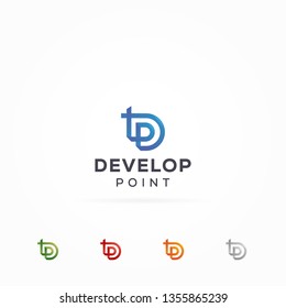 P and D Alphabet Logo