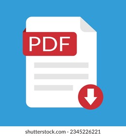 Diseño de iconos P D F e ilustración vectorial.