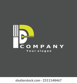 Diseño del logotipo de la letra de la PC 