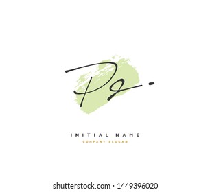 P D PD Beauty vector initial logo, handwriting logo of initial signature, wedding, fashion, jewerly, boutique, floral and botanical with creative template for any company or business.