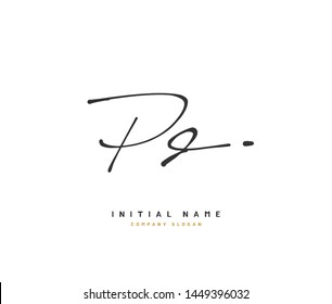 P D PD Beauty vector initial logo, handwriting logo of initial signature, wedding, fashion, jewerly, boutique, floral and botanical with creative template for any company or business.