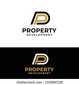 P D PD DP Letter Monogram Initial Logo Design Template. Suitable for General Sports Fitness Construction Finance Company Business Corporate Shop Apparel in Simple Modern Style Logo Design.