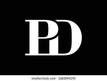P D, PD Initial Letter Logo design vector template, Graphic Alphabet Symbol for Corporate Business Identity