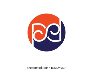 P D, PD Initial Letter Logo design vector template, Graphic Alphabet Symbol for Corporate Business Identity