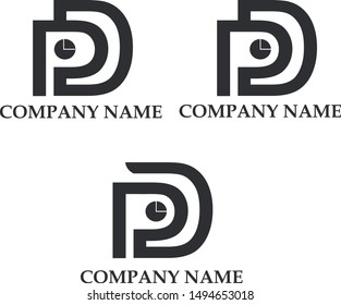 P + D sign for ur logo, with dot (watch) in the middle