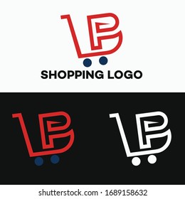 LOGO COMERCIAL DE DISEÑO P - LOGOTIPO COMERCIAL DE LOGOTIPO DE COMPRAS P