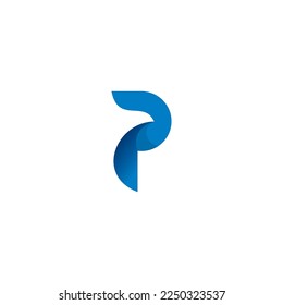 P Eagle Logo Design. Bird Letter P Symbol