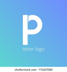 P Emblem Logo Letter Style