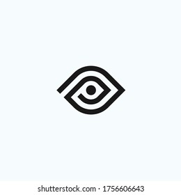 P eye logo. eye icon