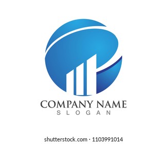 P Finance logos Template Vector